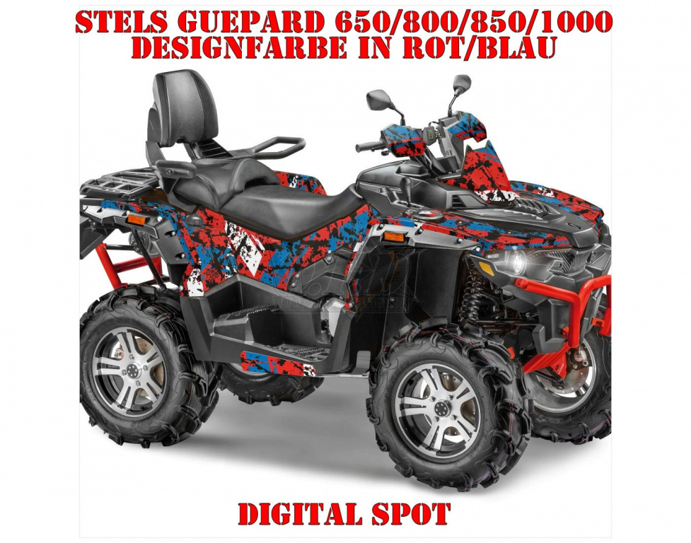 Digital Spot Rot-Blau für Stels Guepard 650/800/850/1000